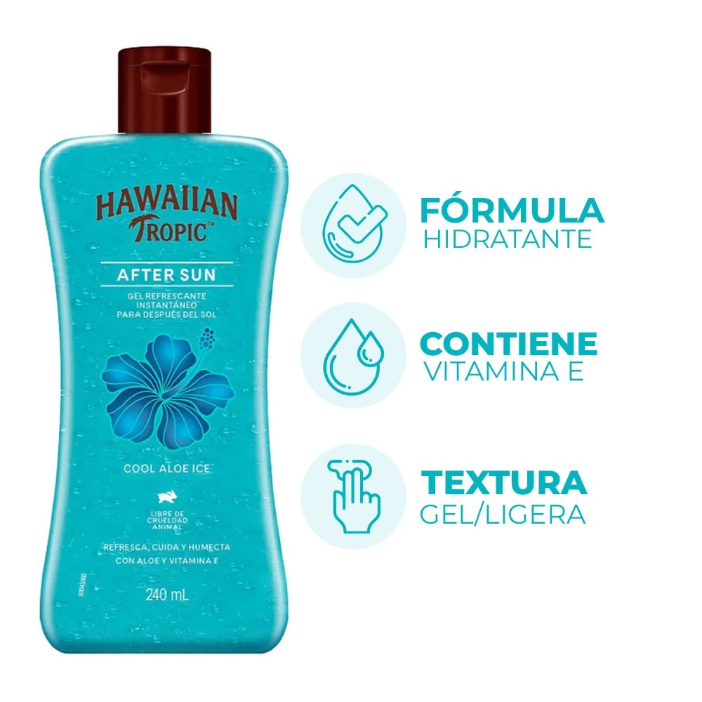 Gel Post Solar Hawaiian Tropic Instantáneo 240 ml