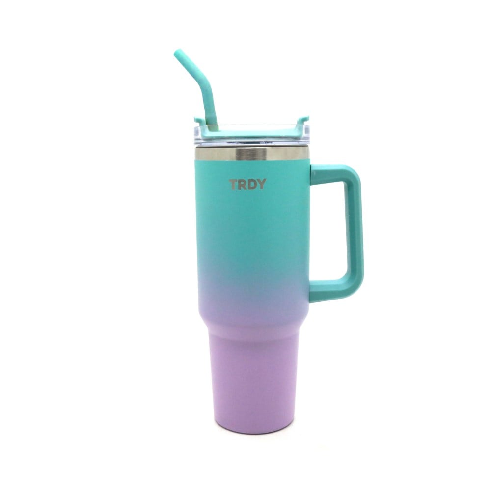 Vaso Térmico Trendy con Tapa y Sorbete Acqua 1.2 l