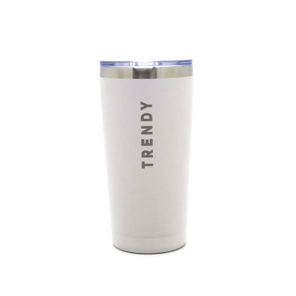 Vaso Térmico Trendy con Tapa Blanco 600 ml