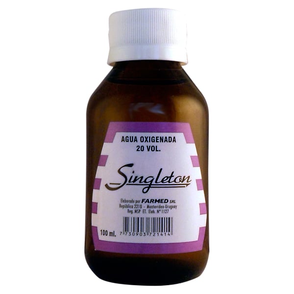 Agua Oxigenada Singleton 20 Voúmenes 100 ml