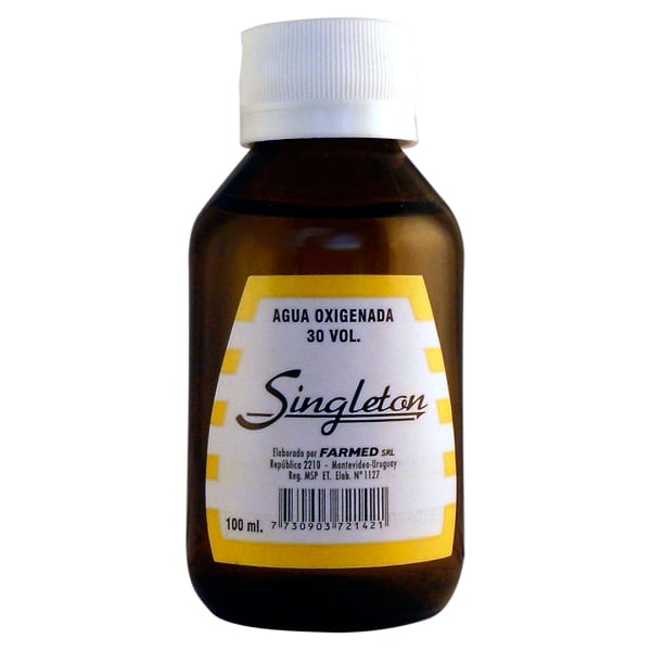 Agua Oxigenada Singleton 30 Voúmenes 100 ml