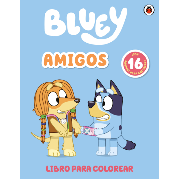 Libro para colorear Bluey - amigos