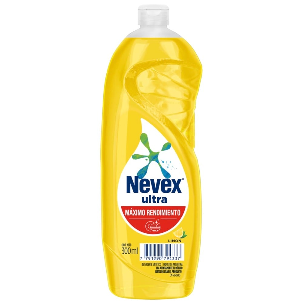 Detergente Nevex Ultra Máximo Rendimiento Limón 300 ml