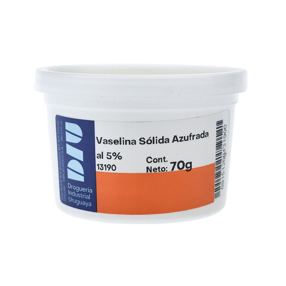 Vaselina Sólida Azufrada 5% 70 g
