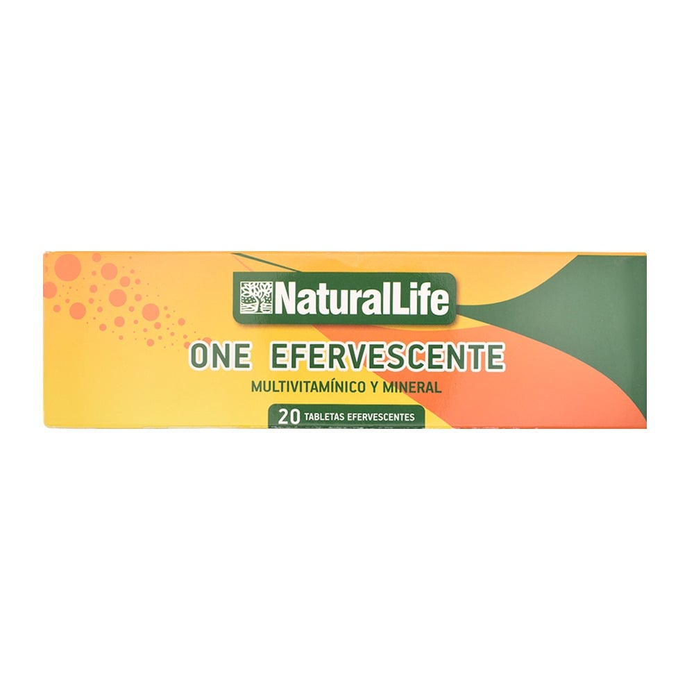 One Efervescente Natural Life 20 Tabletas Efervescente