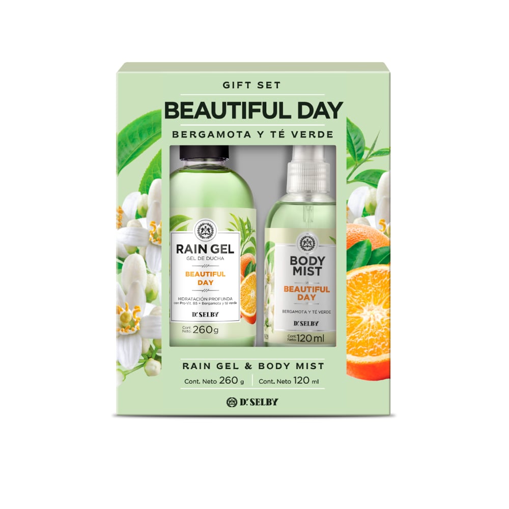 Pack Gel de Ducha Rain Gel Beautiful Day 260 g + Body Mist 120 ml