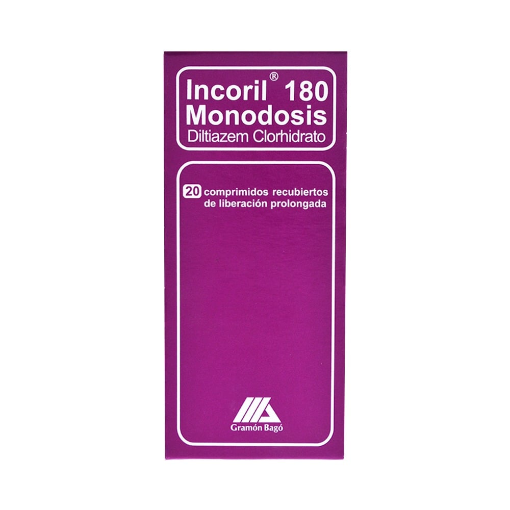 Incoril Monodosis 180 mg 20 Comprimidos Recubiertos LP