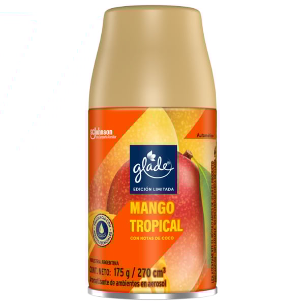 Repuesto Aromatizante de Ambiente Automático Glade Mango 175 g