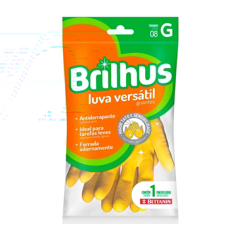 Guantes de Limpieza Brilhus Versátil Talle Grande