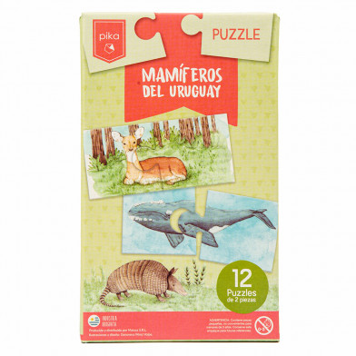 Puzzle Dúo Pika Mamíferos del Uruguay