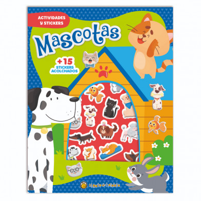 Libro Stickers acolchaditos - mascotas