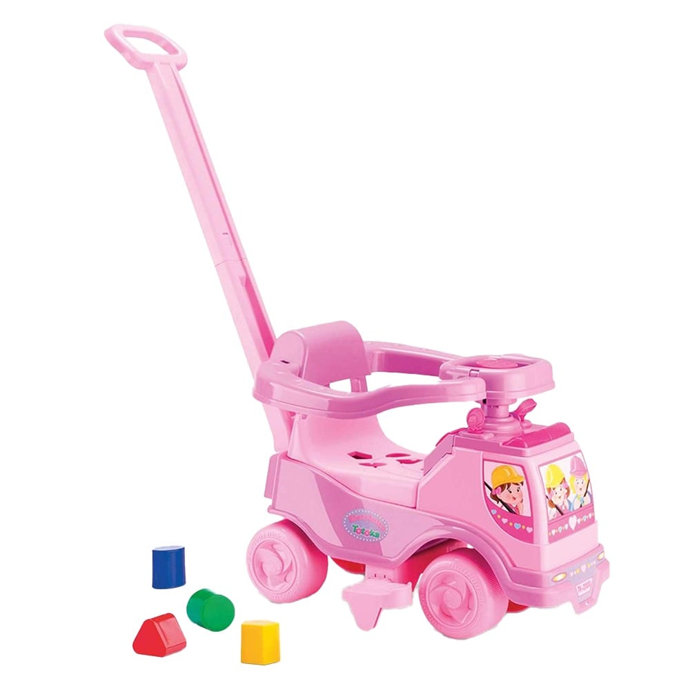 Buggy con Guía y Encastre Rosa