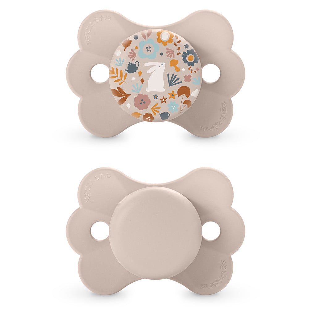 Chupete Fisiológico Suavinex Silicona 0 a 6 Meses Wonder Beige Rosa
