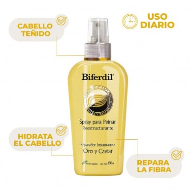 Spray Biferdil Oro y Caviar 150 ml