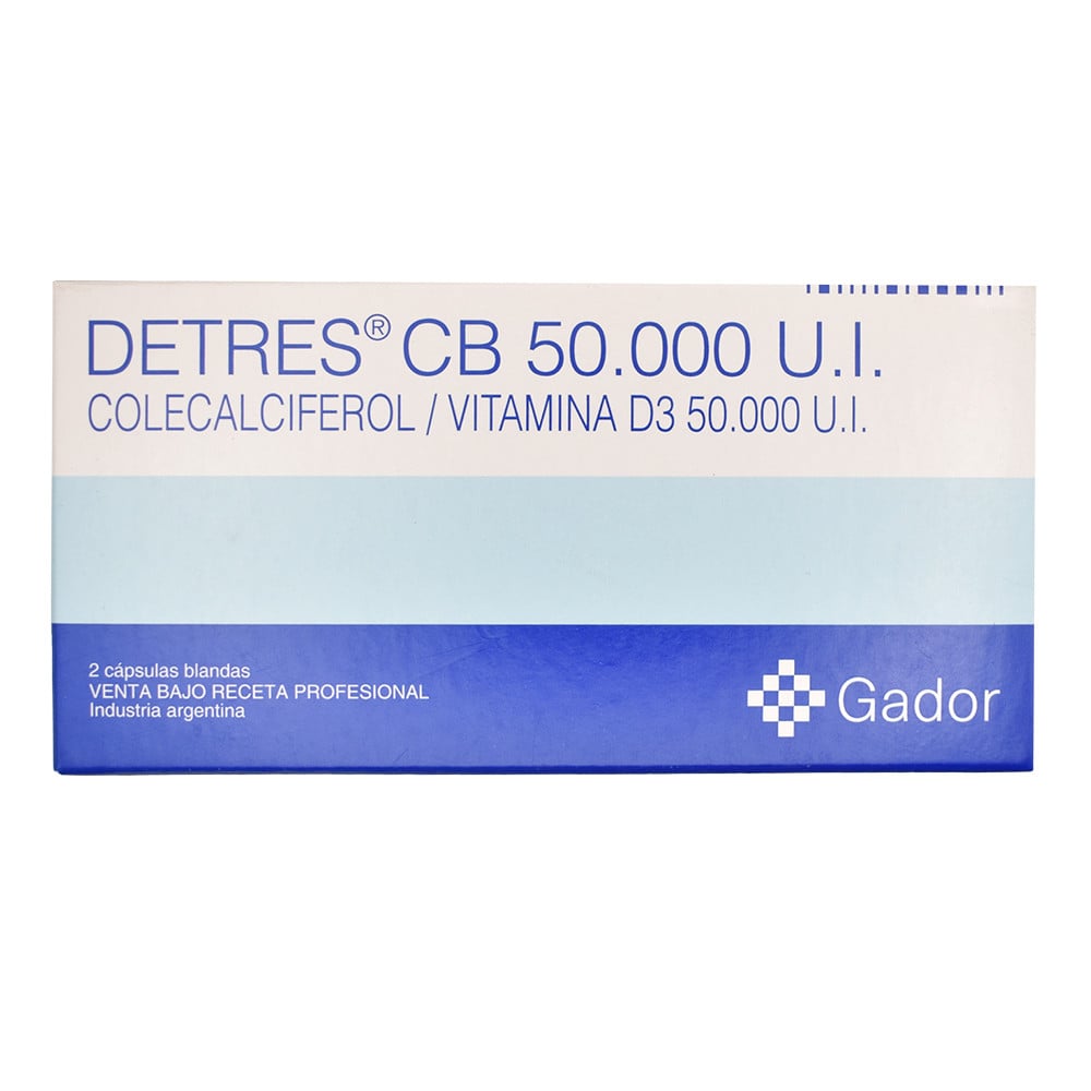 Detres 50.000 UI 2 Cápsulas Blandas