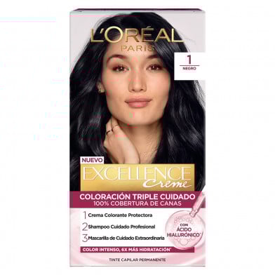 Tinta L'Oréal Paris Excellence Creme N°1 Negro