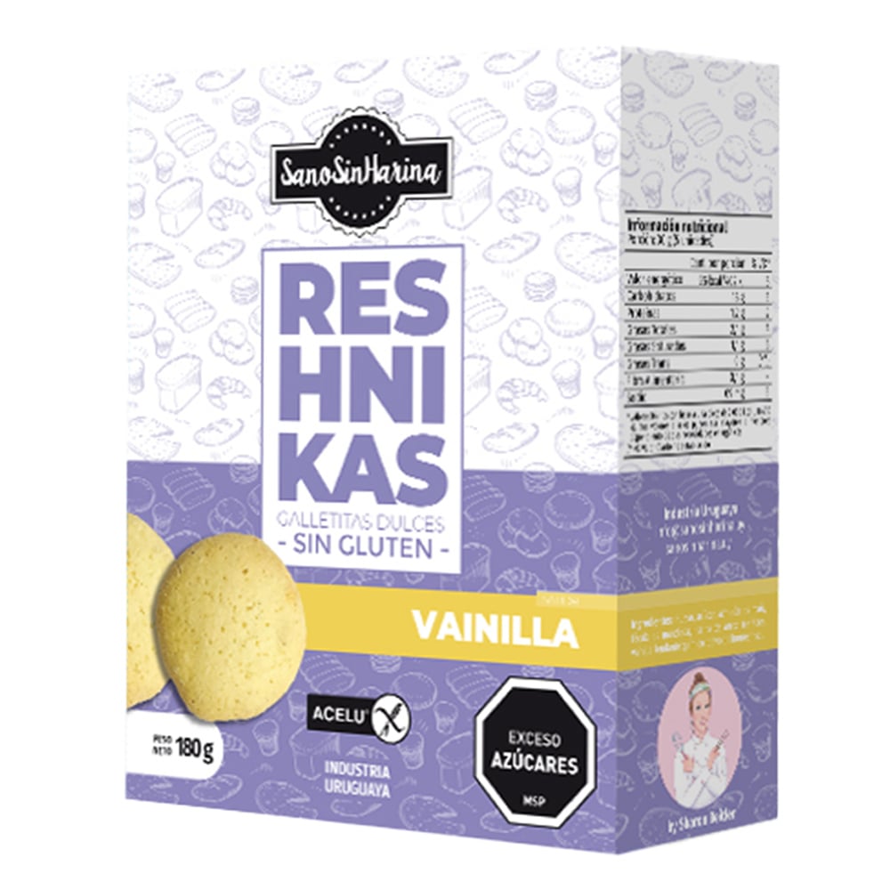 Sano sin Harina Galletas Vainilla 180 g