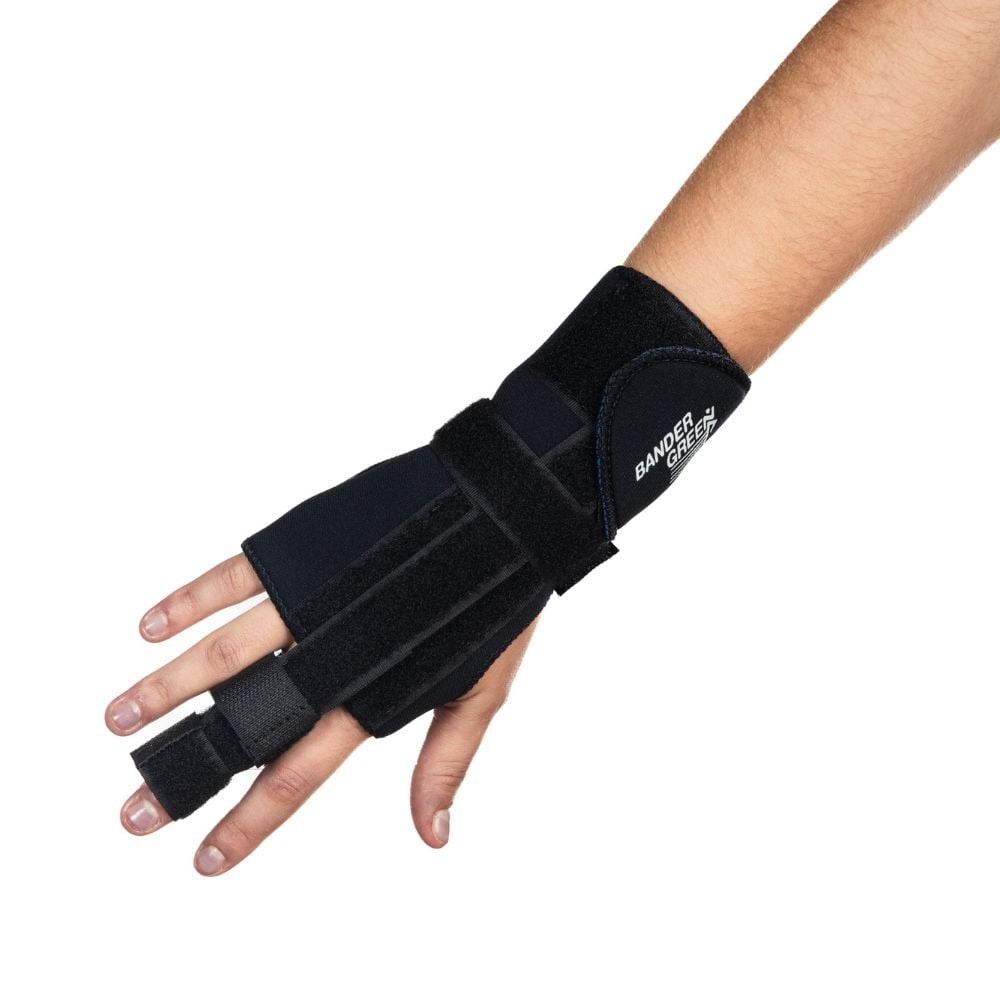 Muñequera Bander Green con Inmovilizador de Dedo Adaptable Talle 1