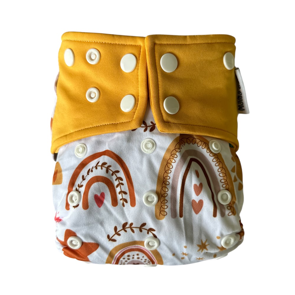 Pañal Reutilizable Mama Gaia Recién Nacido Hippie 2.5 a 7 kg 1 Unidad