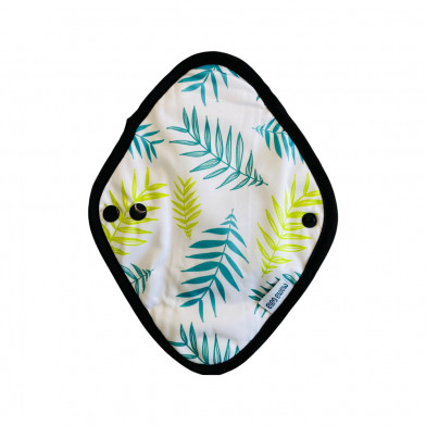 Toallita Femenina Reutilizable Mama Gaia Flujo Intenso Plantas Blanca 1 Unidad