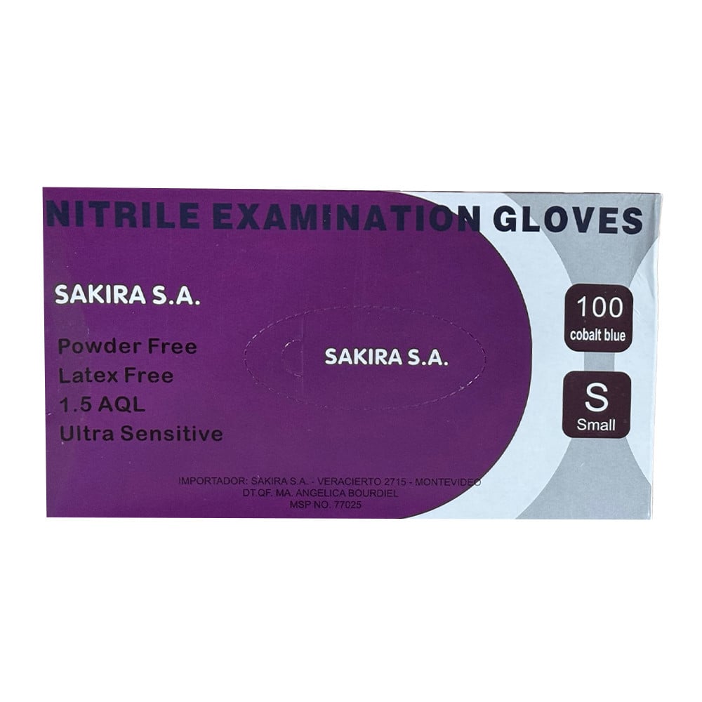 Guantes Nitrilo Talle S Caja 100 Unidades