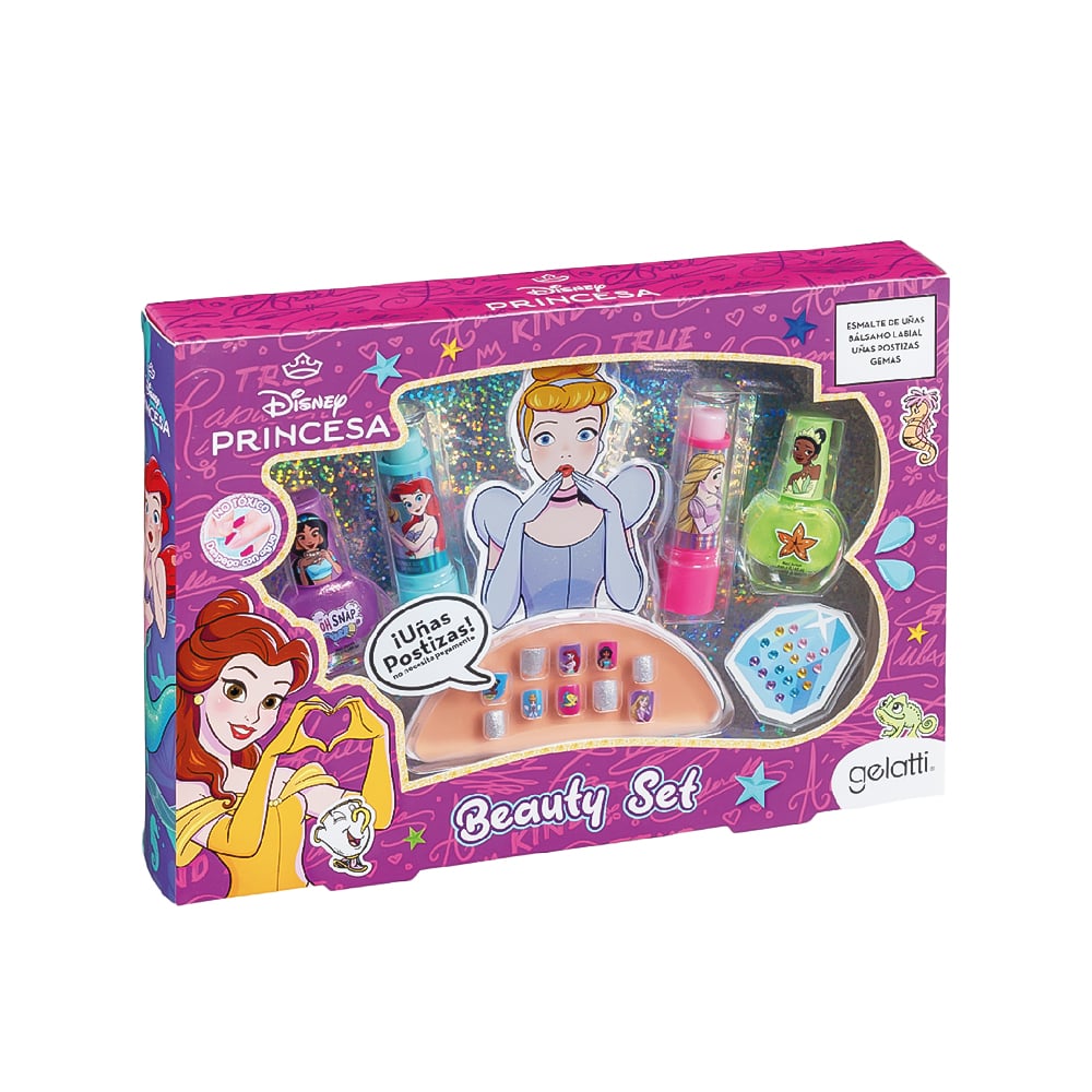 Set de Belleza Disney Princesas Esmaltes y Gloss 