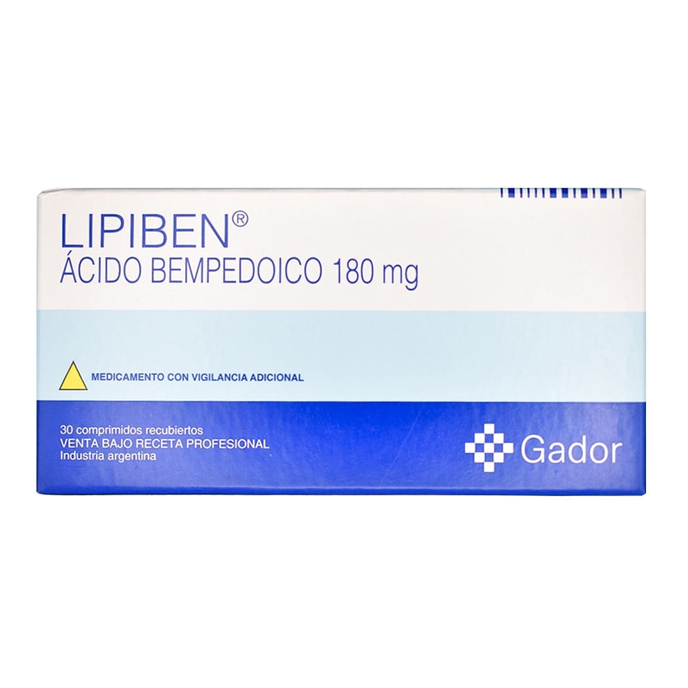 Lipiben 180 mg 30 Comprimidos Recubiertos 