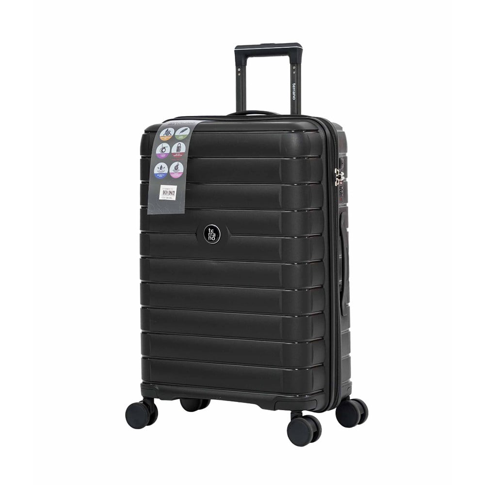 Valija Rígida Terrano Mediana Negra 66 x 44 x 27 cm