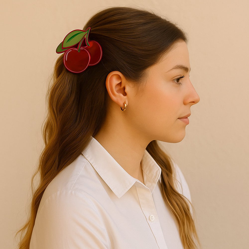 Pinza para el Pelo Top Cerezas 1 Unidad 