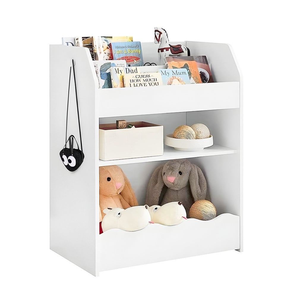 Estantería Selecta 3 Niveles Mdf Blanca