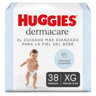 Pañales Huggies Dermacare Talle XG 38 Unidades