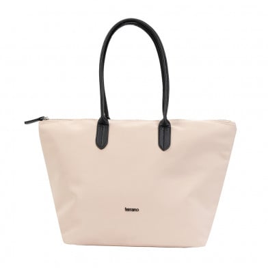 Bolso Terrano Roma Combinado Beige