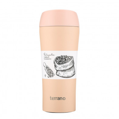 Vaso Térmico Terrano con Botón Rosado 450 ml