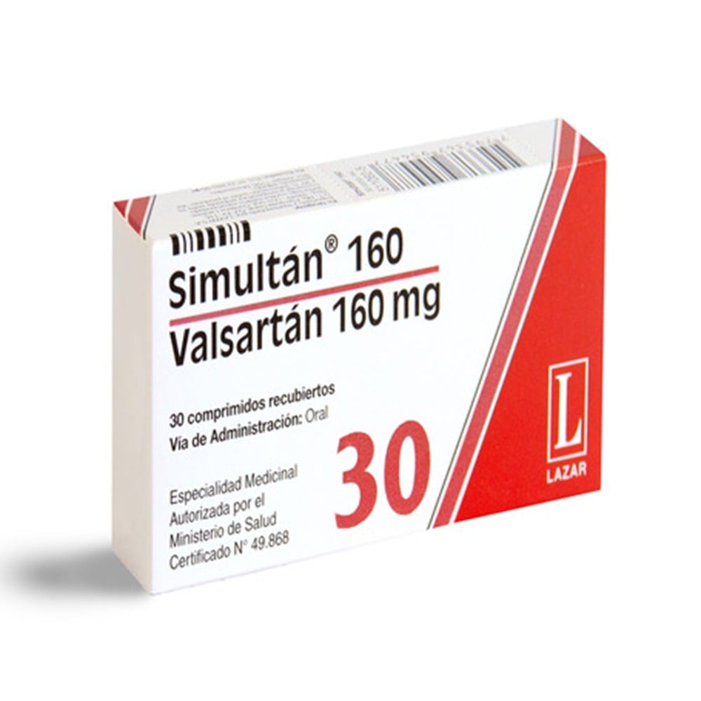 Simultan 160 mg 30 Comprimidos Recubiertos