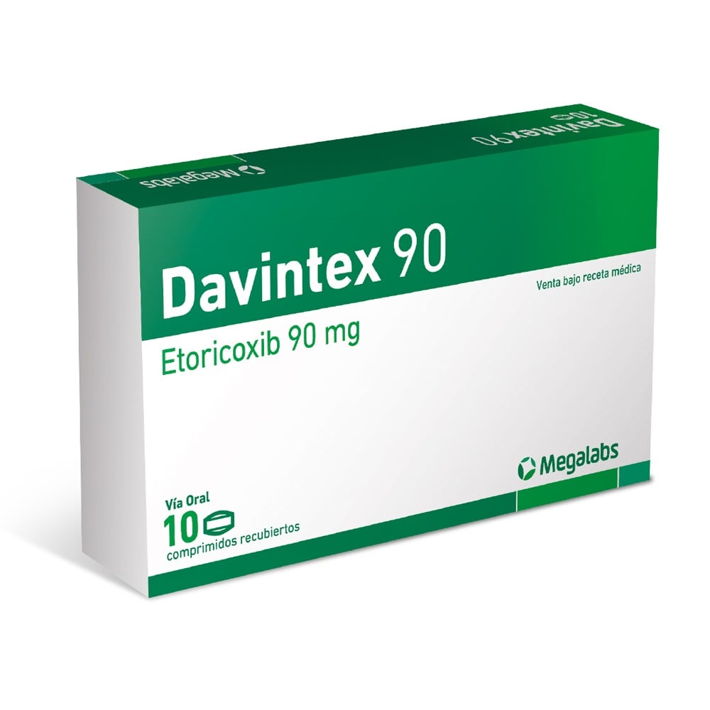 Davintex 90 mg 10 Comprimidos Recubiertos