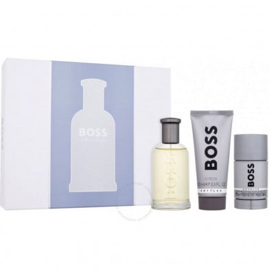 Cofre Hugo Boss Perfume Bottled Men EDT 100 ml + Desodorante 75 ml + Gel de Ducha 100 ml