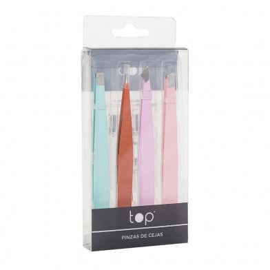Pinza de Cejas Top Premium 4 unidades