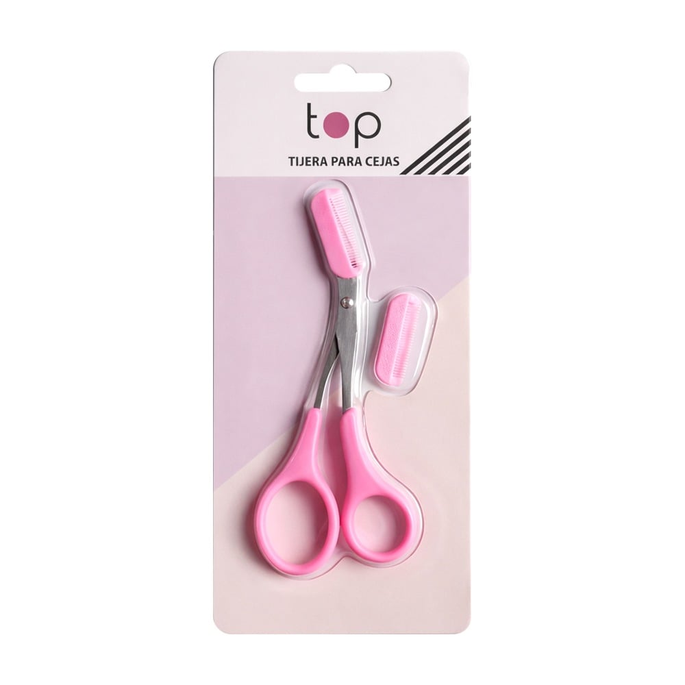 Tijera para Cejas Top Rosada