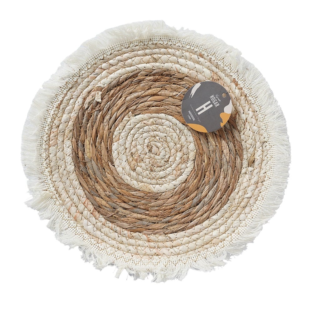 Individual Farma Hogar Circular Marrón 30 cm