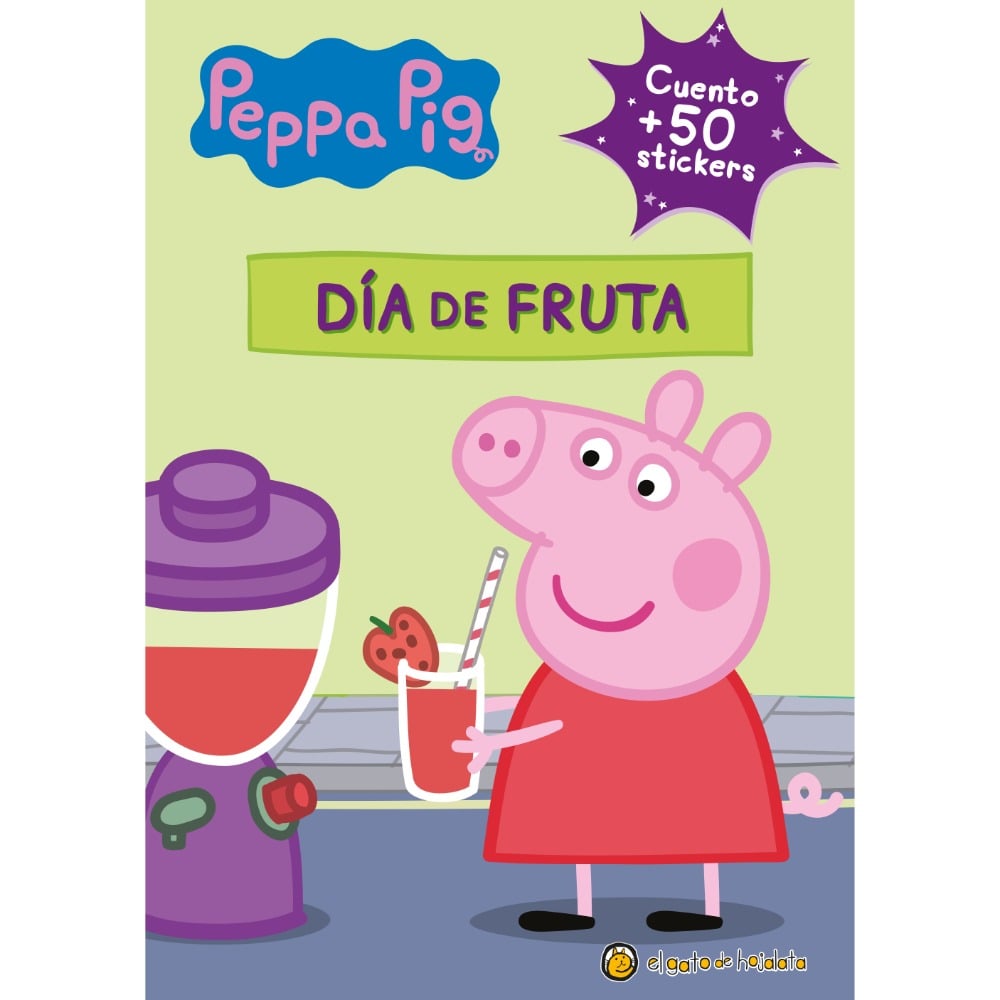 Libro Peppa Pig el día de la fruta con stickers