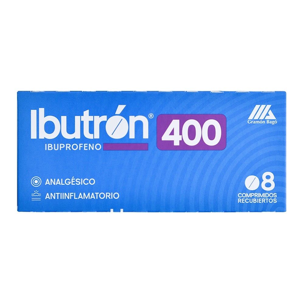 Ibutrón 400 mg 8 Comprimidos Recubiertos  