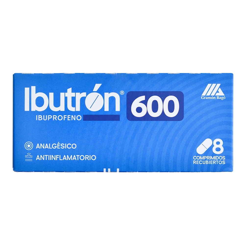 Ibutrón 600 mg 8 Comprimidos Recubiertos