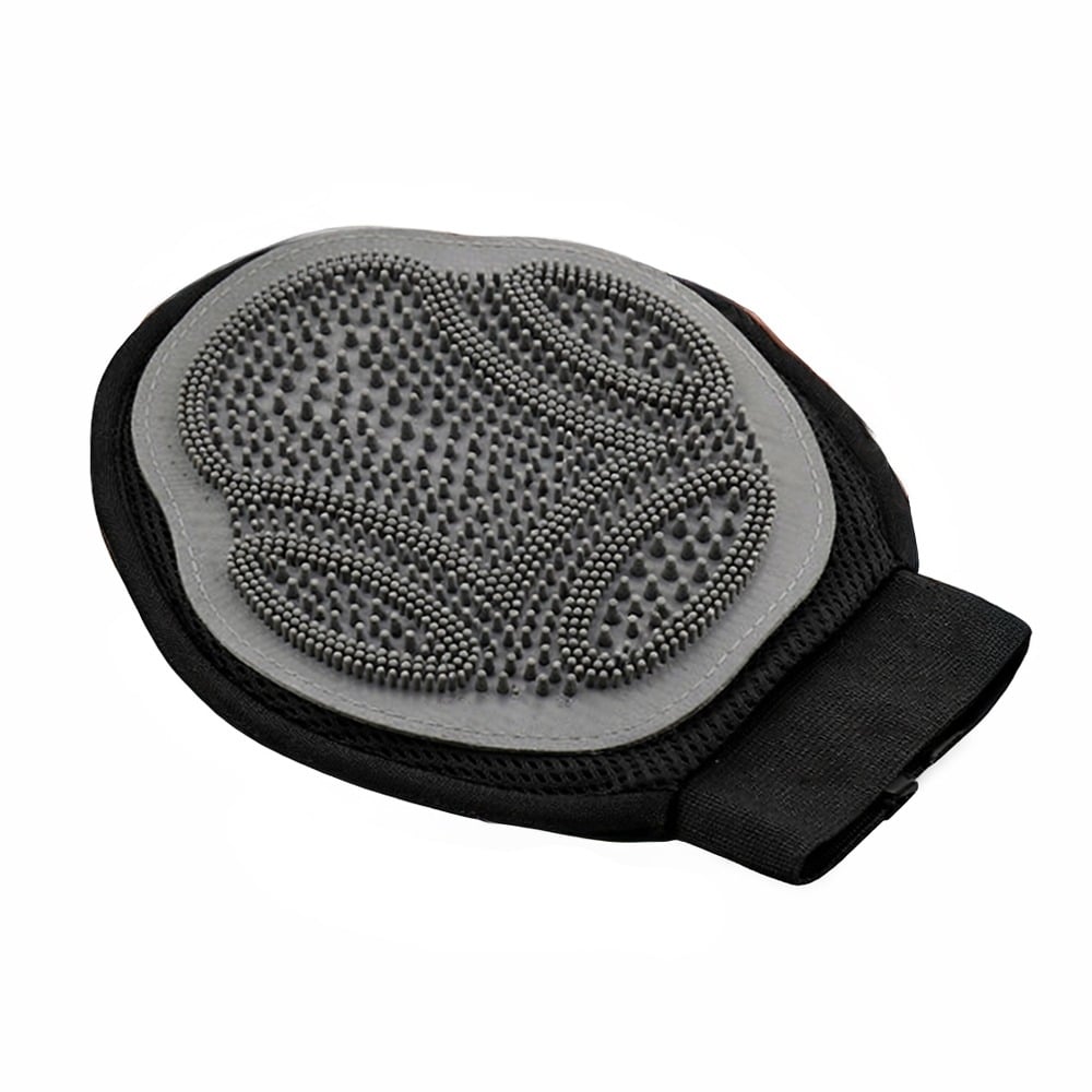 Manopla Cepillo Petshop de Silicona Gris