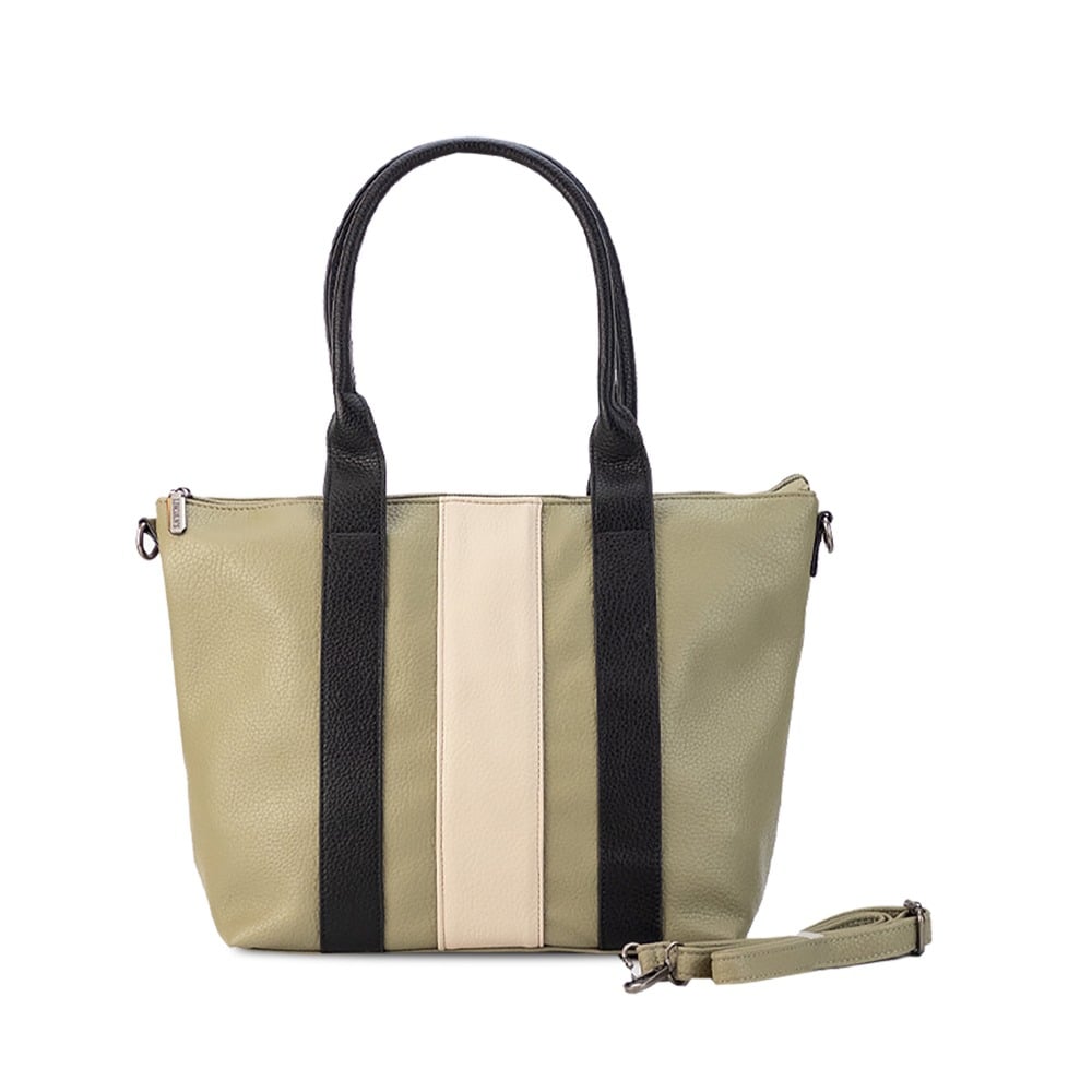 Cartera Lincoln's Pola Musgo Y Negro