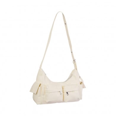 Cartera Top Premium Blanca con Bolsillos