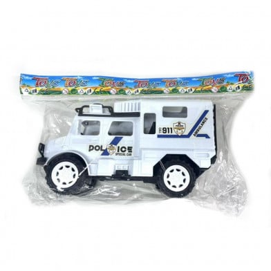 Camión de Policía Blanco