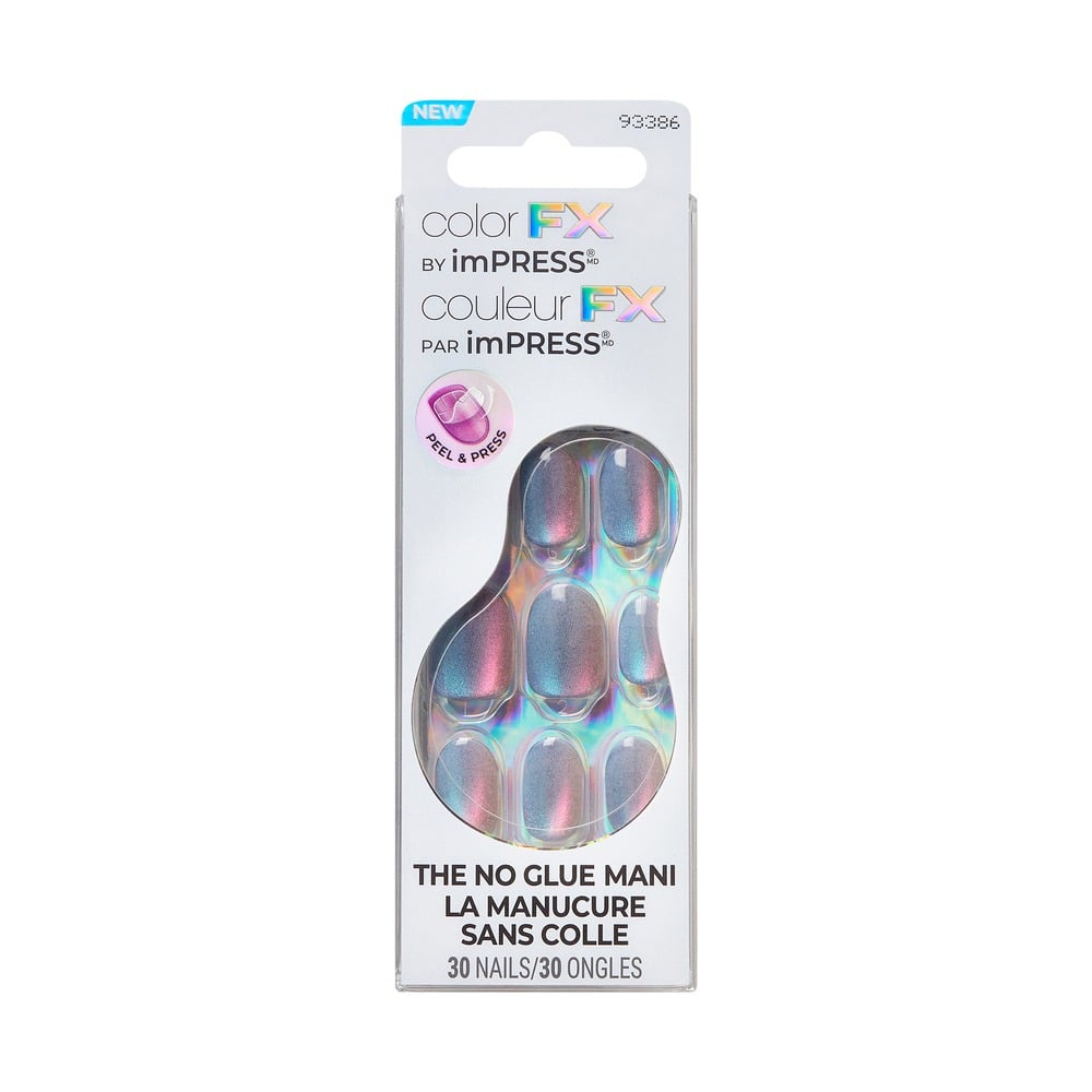 Uñas Adhesivas Kiss imPRESS Color FX Fly Up 30 Unidades