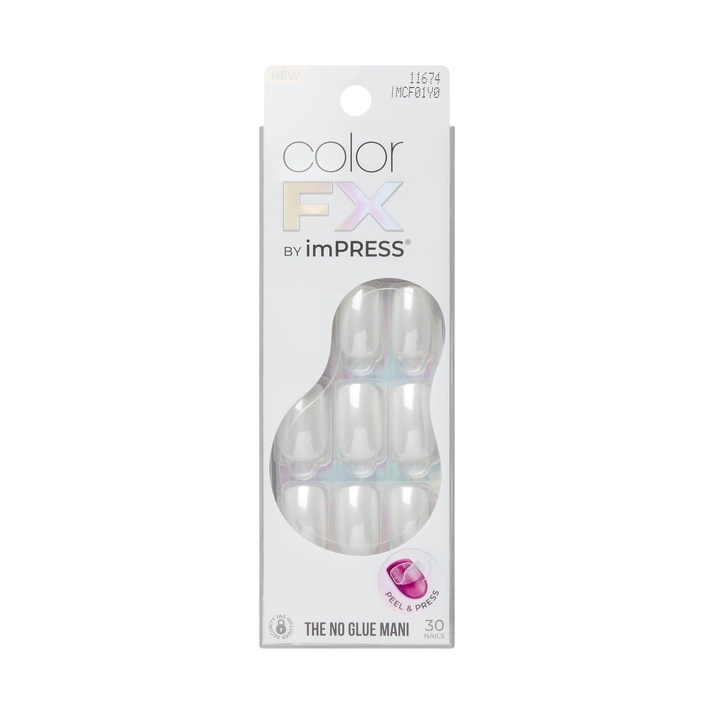 Uñas Adhesivas Kiss imPRESS Color FX Vibe 30 Unidades