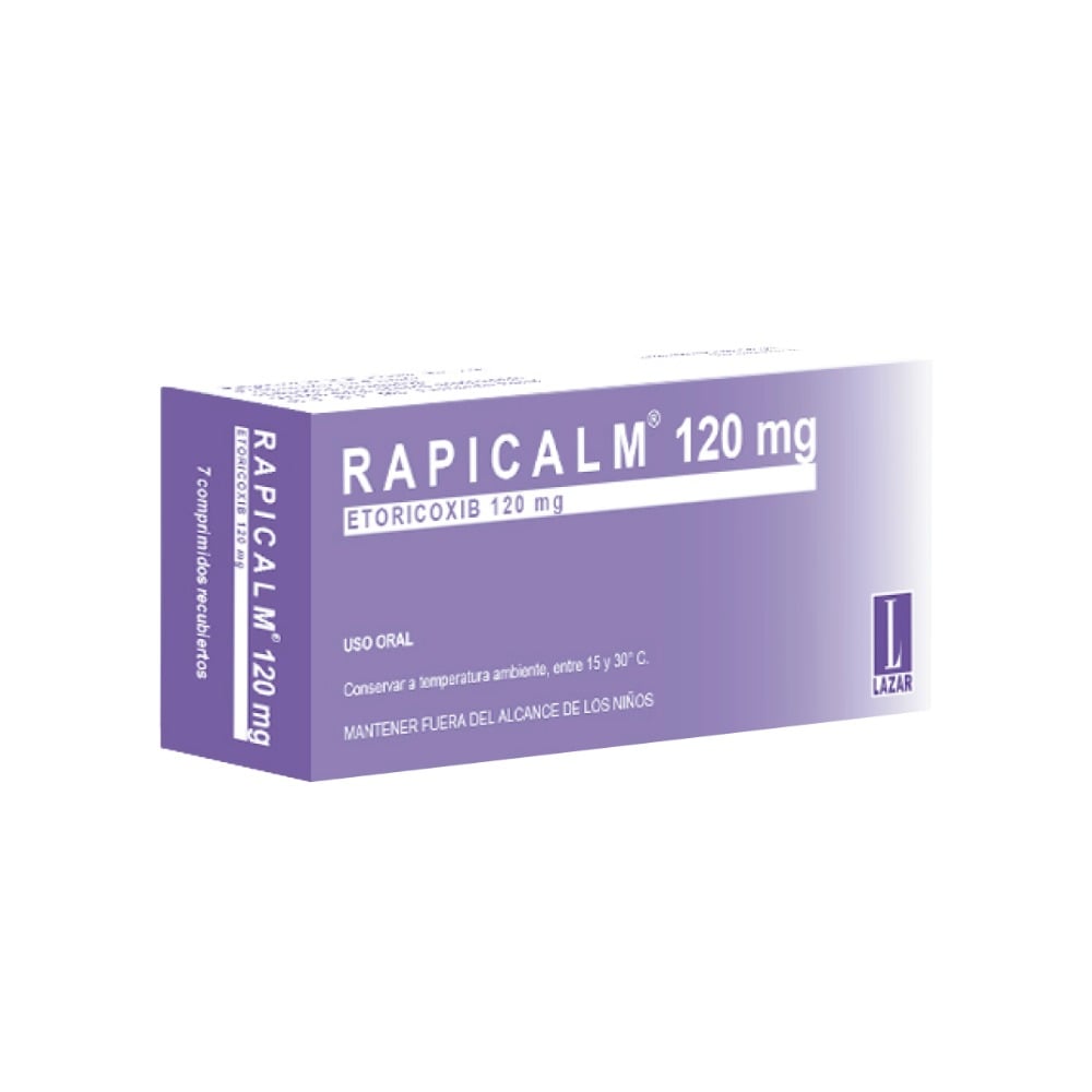 Rapicalm 120 mg 7 Comprimidos Recubiertos 
