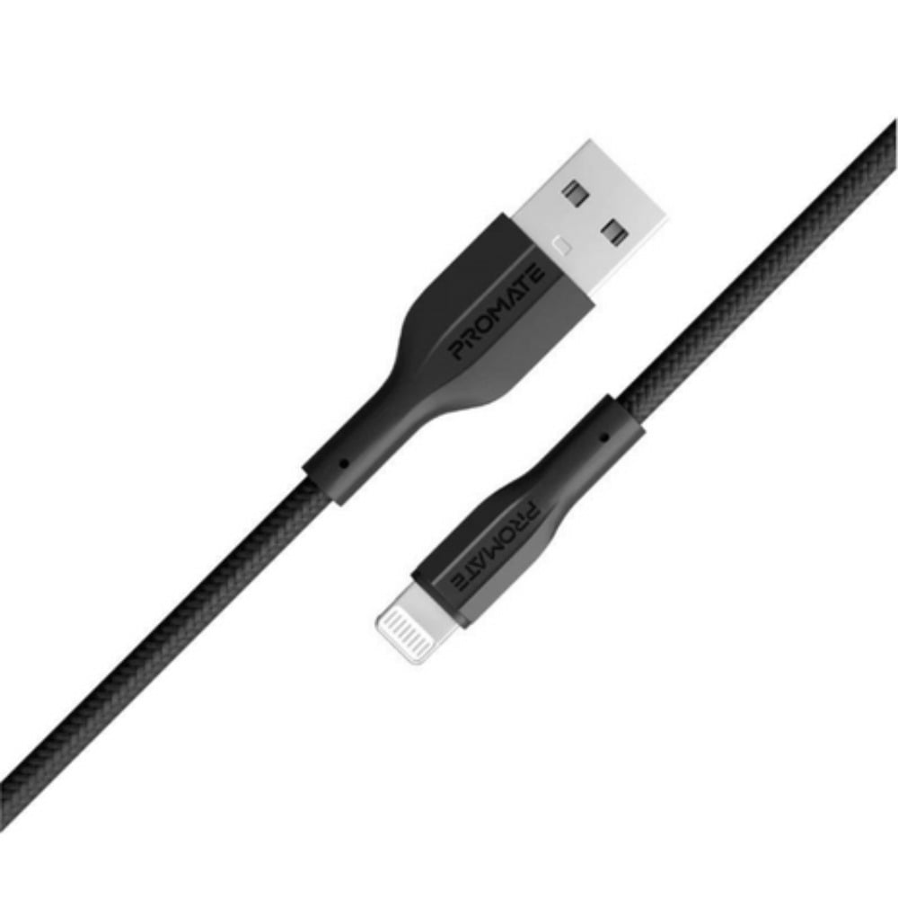 Cable Promate XCORD-AI USB A a Lightning Negro 1 m
